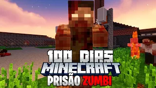 SOBREVIVI 100 DIAS EM UM APOCALIPSE ZUMBI EM UMA PRISÃO NO MINECRAFT