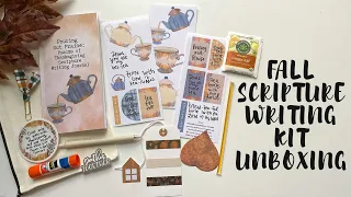 NEW Fall Scripture Writing Kit Unboxing | Creative Faith & Co.