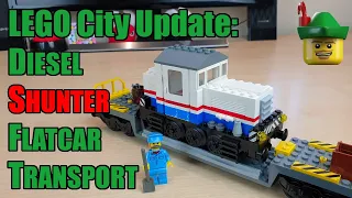 LEGO City Update - Diesel Shunter Flatcar Transport MOC 7760 🚆🏹