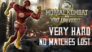 Mortal Kombat Vs DC Universe - The Flash - Very Hard - No Matches Lost (Commentary)