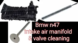 Bmw #n47 #intake air manifold removal & valve cleaning easy/step by step curățare valve și admisie