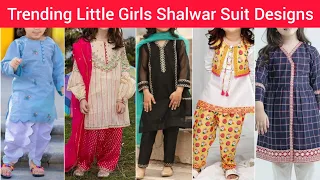 Trending Little Girls Shalwar Suit Designs /Little girls dress designs/baby girl Kurti Designs