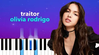 Olivia Rodrigo - Traitor  | Piano Tutorial + sheet music