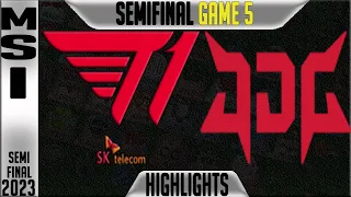 T1 vs JDG Highlights Game 5 | MSI 2023 Brackets Semi-final Day 9 | T1 vs JDG Esports G5