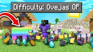 Paso Minecraft pero CONSIGO OBJETOS CHETADOS de las OVEJAS de MINECRAFT! 😱