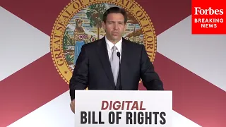 BREAKING NEWS: Gov. Ron DeSantis Signs Florida Digital Bill Of Rights Bill Into Law