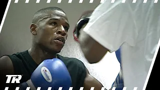 UNSEEN FOOTAGE 4 Minutes of a Young Floyd Mayweather Hitting Pads