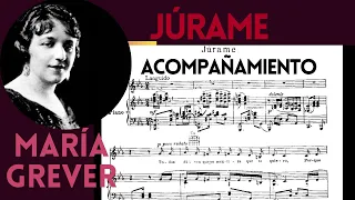 Júrame (acompañamiento de piano/ karaoke)- María Grever