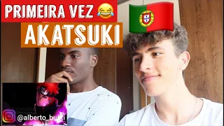 🤣🇵🇹Meu amigo react Rap da Akatsuki (Naruto) - OS NINJAS MAIS PROCURADOS DO MUNDO  primeira vez