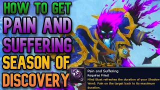 How to get Pain and Suffering Rune Quick Guide Season of Discovery