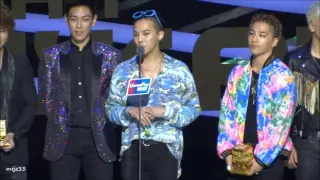 151202 Big Bang receiving Artist of The Year Award @ MAMA 2015