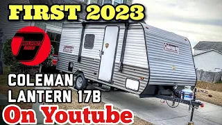 First 2023 Coleman Lantern LT 17B Travel Trailer On Youtube Walkaround