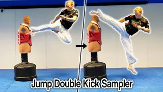 Taekwondo Jump Double Kick Sampler on BOB XL | GNT Kicking