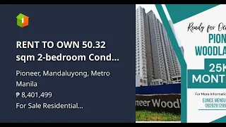 RENT TO OWN 50.32 sqm 2-bedroom Condo in Pioneer Mandaluyong