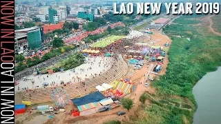Lao New Year 2019 | Celebrating Pi Mai Lao New year in Vientiane Laos