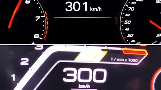 Audi RS6 C7 Performance vs Audi RS6 C8 0-300 km/h