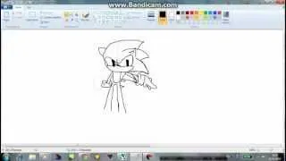 Sonic en Paint: Lineart