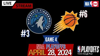 Minnesota Timberwolves vs Phoenix Suns Game 4 Live Stream (Play-By-Play & Scoreboard) #NBAPlayoffs