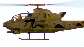 Bell AH-1 Huey Cobra or SNACKE R/C Turbine Helicopter flight demonstration