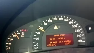 Mercedes W203 200 CDI acceleration 0-140 km/h