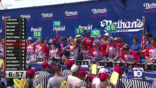 Chestnut, Sudo win Nathan's 4th of July hot dog eating contest
