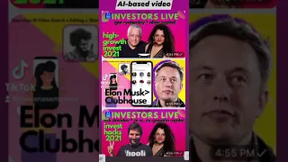 Elon Muck on Clubhouse interview (AI-based video Search X EditShare) #shorts | ILiftTV