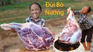 Bà Tân Vlog - Thử Thách Nướng Cái Đùi Bò Khổng Lồ 50kg Siêu Cay Và Cái KẾt