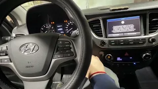 Hyundai Solaris 2018 Запуск с кнопки старт стоп, дистанционный запуск со штатного ключа