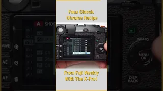Fujifilm X-Pro1 Simulation Recipes Guide #Shorts