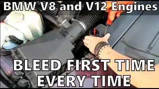 BMW V8 and V12 Engines - Bleed first time every time