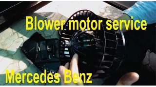 Blower motor service and fix / repair for Mercedes Benz