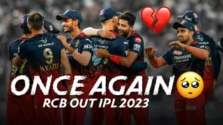 RCB out of ipl sad status....#like #subscribe #trending