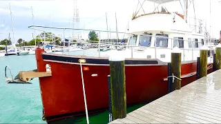 Incredibly Unique Home Built Trawler! Full Tour!