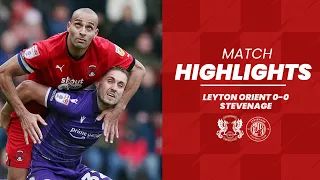 HIGHLIGHTS: Leyton Orient 0-0 Stevenage