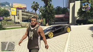 GTA V FRANKLIN [HAO GIFTED LAMBORGHINI AVENTADOR TO FRANKLIN]