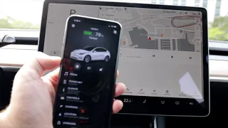 Моя Tesla Model Y - Обзор мультимедиа, тест драйв и приложение.