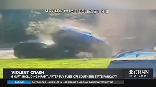 Video: SUV Flies Off Southern State Parkway