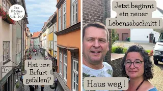 Leben im Wohnmobil / Erfurter Altstadt / unser Haus ist weg / besser Schlafen im Camper /Vlog #33/23