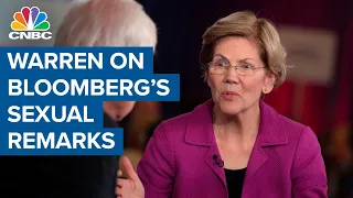 Warren attacks Bloomberg over sexist comments and non-disclosure agreements