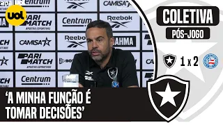 BOTAFOGO DEIXA LIDERANÇA ESCAPAR! ARTUR JORGE EXPLICA NA COLETIVA POR QUE COLOCOU ZAGUEIRO NO ATAQUE