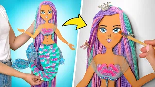 DIY Mermaid To Store Your Hair Accessories
