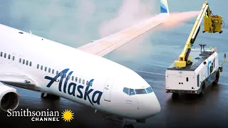 Alaskan Airlines’ ‘Milk Run’ Schedule Faces Icy Delay | Ice Airport Alaska | Smithsonian Channel
