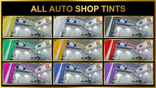 GTA 5 ONLINE - ALL AUTO SHOP TINTS IN GTA ONLINE LOS SANTOS TUNERS