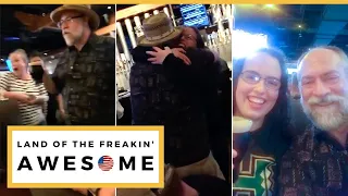 Dad Travels 3000 Miles To Surprise Navy Daughter With First Pint For 21st Birthday