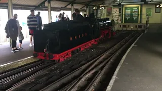 steam locomotive black prince on the romney hythe and dymchurch railway kent