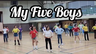 My Five Boys Line Dance | Maggie Gallagher | 금요반 Demo