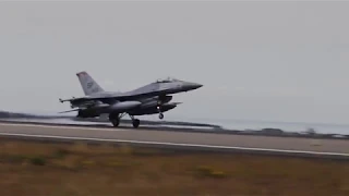 USAF F-16C arrival in Iceland