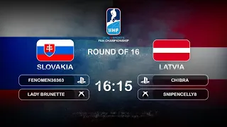 HIGHLIGHTS: SLOVAKIA vs. LATVIA (16-15) Round-of-16 | 2020 IIHF Esports Fan Championship