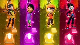 Boboiboy Ejen Alicia vs Dan Yaya vs Ejen Ali dab - Bad Liar - Tiles Hop EDM Rush