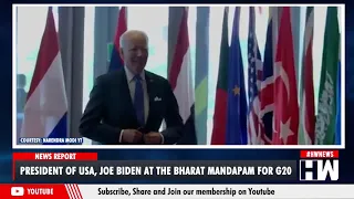 President of USA, Joe Biden at the Bharat Mandapam for G20